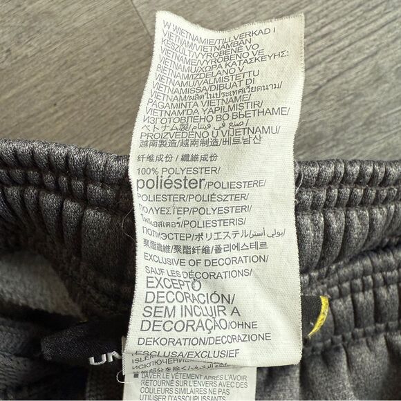 Under Armour STORM Sweatpants Gray Medium Boys Fleece Lined Athleisure - Picture 8 of 9